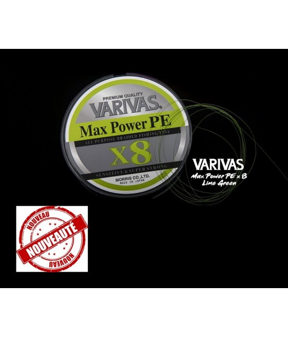 Nouvelle tresse Varivas Max Power PE 8 brins : la qualité