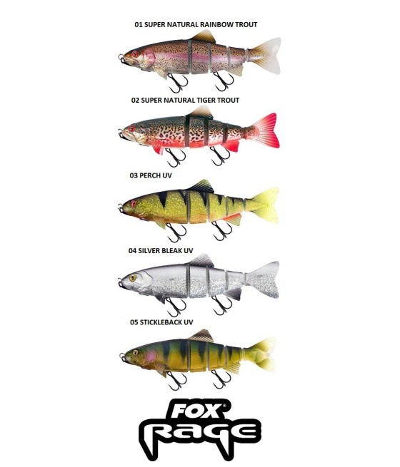 FOX RAGE REPLICANT REALISTIC TROUT JOINTED  14CM 20GR