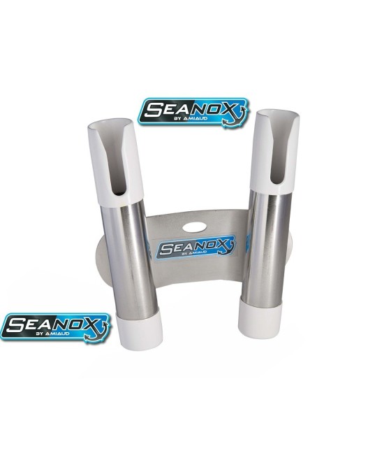 SEANOX - PORTE CANNE INOX 2 TUBES OUVERTS